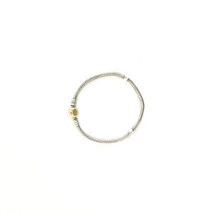 PANDORA | CLASSIC GOLD CLASP MOMENTS SNAKE CHAIN BRACELET ELEGANT